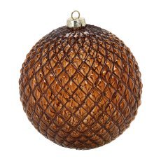 Glaskugel – braun, 18 cm - BOZ7820