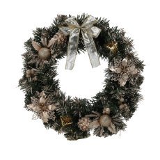 Weihnachtskranz – Champagnergold, 40 cm – ANT0225