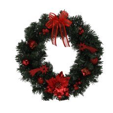 Roter Weihnachtskranz, 40 cm *0294