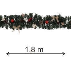 Girlande 1,8 m mit Dekoration – ANT0027