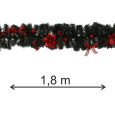 Girlande - rot, 1,8 m - ANT0300