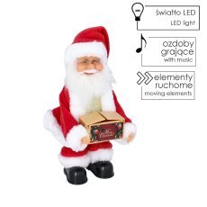 Musikalischer Weihnachtsmann mit Kistchen - SAT9404