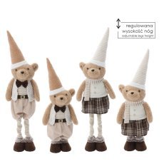 Weihnachtsteddybär mit verstellbaren Beinen 55–80 cm - TIA0393