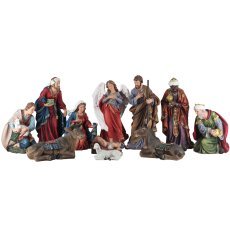 11-teiliges Set Weihnachtsfiguren aus Kunstharz – UGI0799