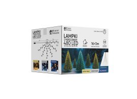 LED-Lichterkette mit Ring, 3 m, 480 Lichter, mehrfarbig, für den Innen- und Außenbereich *6342