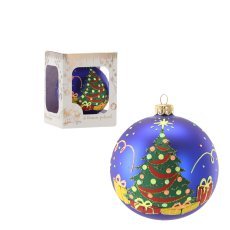 Christbaumkugel aus Glas, 10 cm – OMI6112
