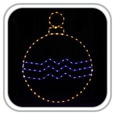 LED-Weihnachtskugel mit Wellenmuster - LED6809
