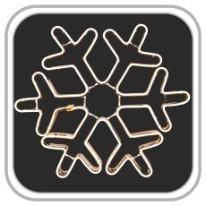Neon-Schneeflocke 60 cm - LED6748