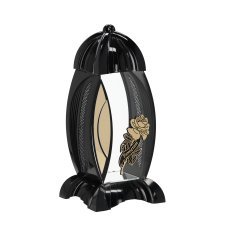 Laterne Marakesz Róża, schwarz, 36 cm - ZOZ7599