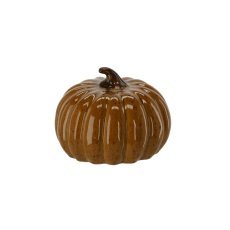 Gartenfigur – olivgrüner Kürbis - GOT2502