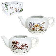 Keramik-Blumentopf in Teekannenform - RUN1207