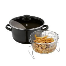Emaillierter Frittiertopf mit Siebeinsatz 22 cm - TOR0805
