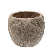 Dekorativer Keramiktopf in Marmoroptik 38 cm - ELI14_7149