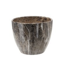 Keramik-Übertopf in Marmoroptik 25 cm - ELI19_9303