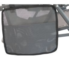 Chomik - Klappbare Gartenliege mit Untergestell – Dunkelgrau – LEZ8466