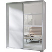 Schrank mit Schiebetüren Leo - 180 cm - Weiß