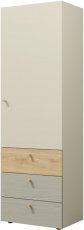 Schrank Yuki reg 4 - beige/geölte Eiche