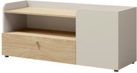 Schrank Yuki reg 12 - beige/geölte Eiche