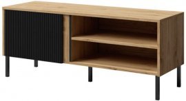 TV-Element Mia klein reg7 - Eiche/Schwarz