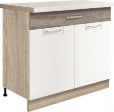 Unterer Doppeltürenschrank Econo 7D 90 - 3 Farben