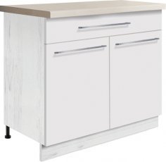 Unterer zweitüriger Schrank Creativa Cre 7D 90 - weiß