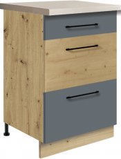 Unteres Element mit Schubladen Infinity 9D 50 - grau