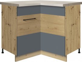 Eckelement Infinity 16D 90x90 - grau