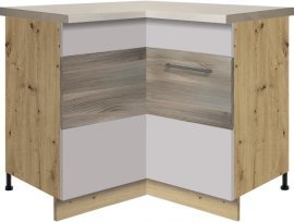 Eckelement links Infinity 16D 90x90 - latte