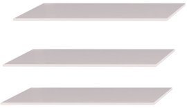 Satz von drei zusätzlichen Regalböden für Schränke Canada 200 cm - Kaschmir