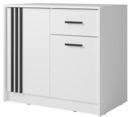 Kommode Canada CY-24 – Weiß/Schwarz