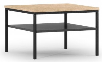 Schwarz Matt/Eiche Artisan