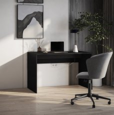 Schreibtisch Nevy 120 cm - schwarz