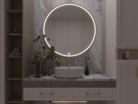LED Spiegel Gerbinie L - 80x80cm