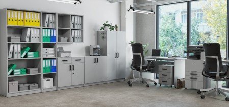 Regalschrank Malta - hellgrau 106 LG/LG
