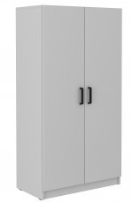 Schrank mit Regalen Malta - hellgrau 107 LG/LG 2F