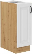 Unteres Element Stilo - weiß/Eiche Artisan - 30 cm CARGO BB