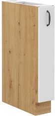 Unteres Element Stilo - weiß/Artisan Eiche - 15 cm D CARGO BB