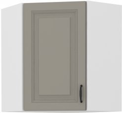 Oberes Eckelement Stilo - сlaygrey/weiß - 60x60 cm GN-72 (45°) 1F