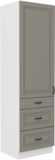 Hoher Schrank Stilo - сlaygrey/weiß - 60 cm DKS-210 3S 1F