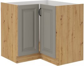 Unteres Eckelement Stilo - сlaygrey/artisan Eiche - 90x90 cm ND 2F BB