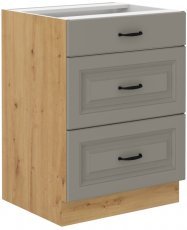 Unteres Element Stilo - сlaygrey/artisan Eiche - 60 cm D 3S BB