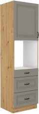 Vischer Einbauschrank für Backofen Stilo - сlaygrey/Artisan Eiche - 60 cm DPS-210 3S 1F