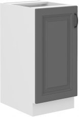 Unteres Element für Einbaubackofen Stilo - dustgrey/weiß - 40 cm D 1F BB