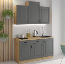 Stolarz Lempert - Oberelement Stilo - staubgrau/artisan Eiche - 50 cm NAGU-36 1F