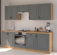 Stolarz Lempert - Oberelement Stilo - staubgrau/artisan Eiche - 50 cm NAGU-36 1F