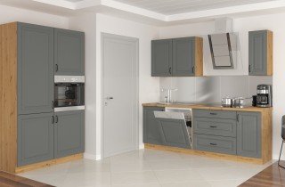 Stolarz Lempert - Oberelement Stilo - staubgrau/artisan Eiche - 50 cm NAGU-36 1F