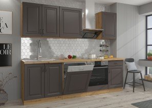 Stolarz Lempert - Unteres Element Stilo - grau/Artisan Eiche - 40 cm D 3S BB