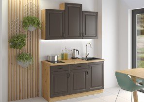 Stolarz Lempert - Unteres Element Stilo - grau/Artisan Eiche - 40 cm D 3S BB