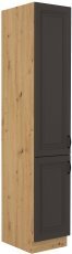 Hochschrank Stilo - grau/Artisan Eiche - 40 cm DK-210 2F