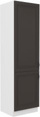 Hochschrank Stilo - grau/weiß - 60 cm DK-210 2F